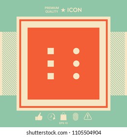 Menu icon for mobile apps and websites