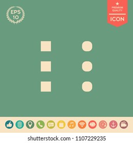 Menu icon for mobile apps and websites