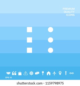Menu icon for mobile apps and websites