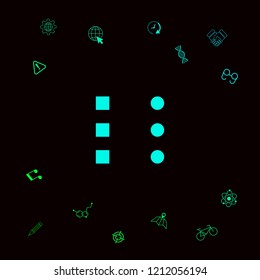 Menu icon for mobile apps and websites