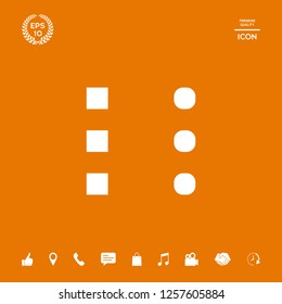 Menu icon for mobile apps and websites. Graphic elements for your design