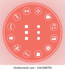 Menu icon for mobile apps and websites. Graphic elements for your design