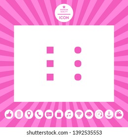 Menu icon for mobile apps and websites. Graphic elements for your design