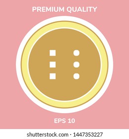 Menu icon for mobile apps and websites. Graphic elements for your design