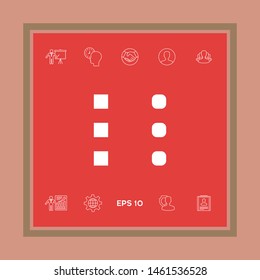 Menu icon for mobile apps and websites. Graphic elements for your design