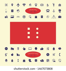 Menu icon for mobile apps and websites. Graphic elements for your design