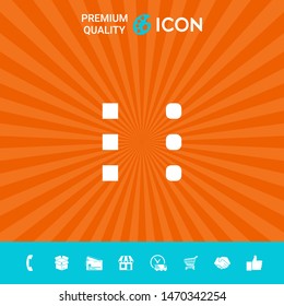 Menu icon for mobile apps and websites. Graphic elements for your design