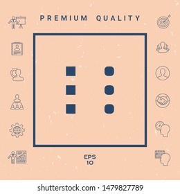 Menu icon for mobile apps and websites. Graphic elements for your design