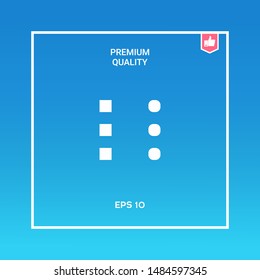 Menu icon for mobile apps and websites. Graphic elements for your design