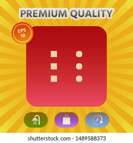 Menu icon for mobile apps and websites. Graphic elements for your design