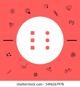 Menu icon for mobile apps and websites. Graphic elements for your design