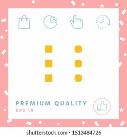 Menu icon for mobile apps and websites. Graphic elements for your design