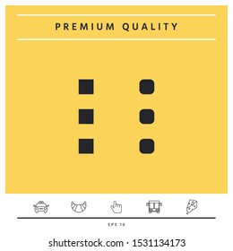 Menu icon for mobile apps and websites. Graphic elements for your design