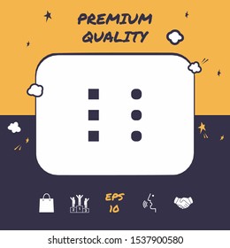 Menu icon for mobile apps and websites. Graphic elements for your design