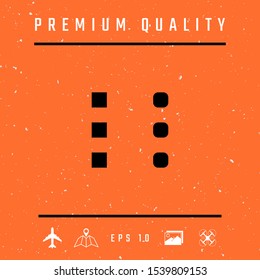 Menu icon for mobile apps and websites. Graphic elements for your design