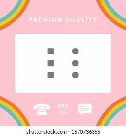 Menu icon for mobile apps and websites. Graphic elements for your design