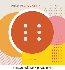 Menu icon for mobile apps and websites. Graphic elements for your design