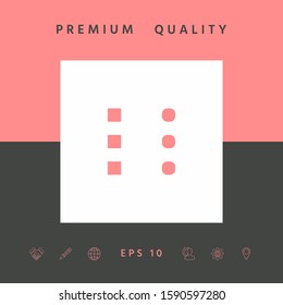 Menu icon for mobile apps and websites. Graphic elements for your design