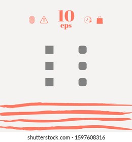 Menu icon for mobile apps and websites. Graphic elements for your design