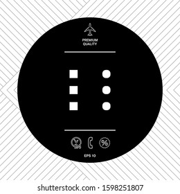 Menu icon for mobile apps and websites. Graphic elements for your design