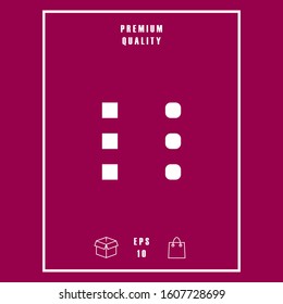 Menu icon for mobile apps and websites. Graphic elements for your design