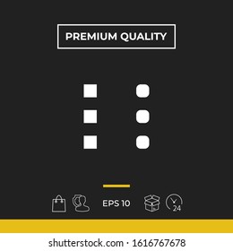 Menu icon for mobile apps and websites. Graphic elements for your design