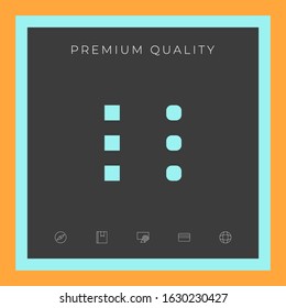 Menu icon for mobile apps and websites. Graphic elements for your design