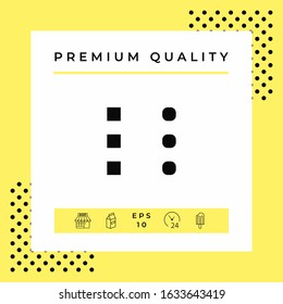 Menu icon for mobile apps and websites. Graphic elements for your design