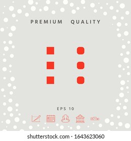 Menu icon for mobile apps and websites. Graphic elements for your design