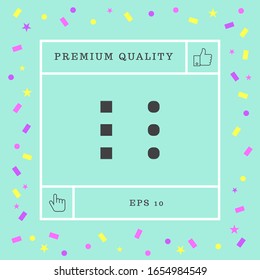 Menu icon for mobile apps and websites. Graphic elements for your design