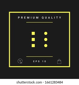 Menu icon for mobile apps and websites. Graphic elements for your design