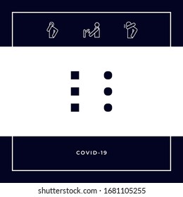 Icono de menú para aplicaciones móviles y sitios web. Elementos gráficos para el diseño