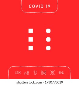 Icono de menú para aplicaciones móviles y sitios web. Elementos gráficos para su diseño