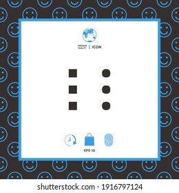 Menu icon for mobile apps and websites