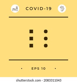 Menu icon for mobile apps and websites
