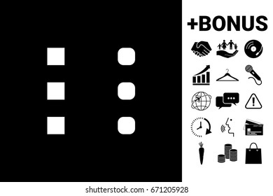 Menu icon for mobile apps and websites