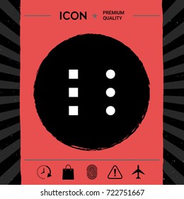 Menu icon for mobile apps and websites