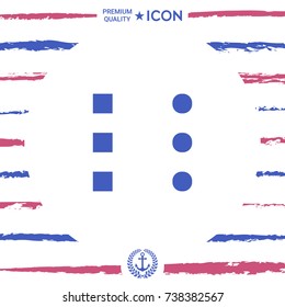 Menu icon for mobile apps and websites