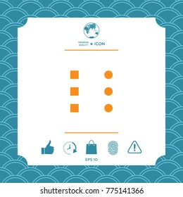 Menu icon for mobile apps and websites