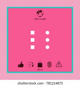 Menu icon for mobile apps and websites