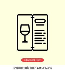 Menu icon modern vector style