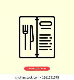 Menu icon modern vector style