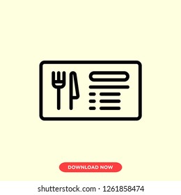 Menu icon modern vector style