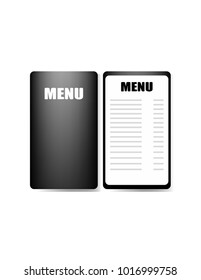 Menu icon on white background