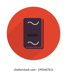 Menu icon on white background, vector illustration