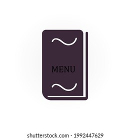 Menu icon on white background, vector illustration
