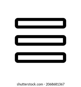 icono de menú sobre fondo blanco