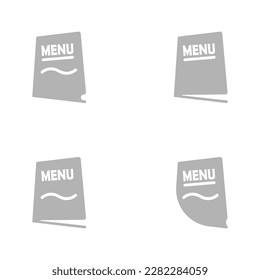 menu icon on a white background, vector illustration