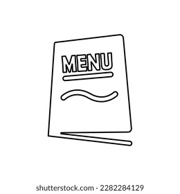menu icon on a white background, vector illustration