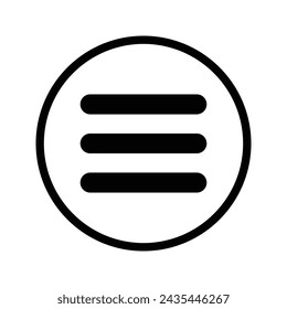 Menu icon. option sign. for mobile concept and web design. vector illustration